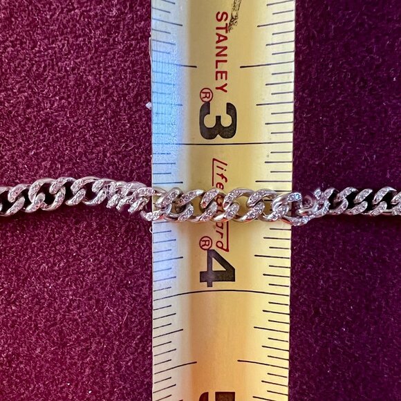 Melinda Maria Julian Pave Chain Choker -- SILVER - Picture 5 of 7